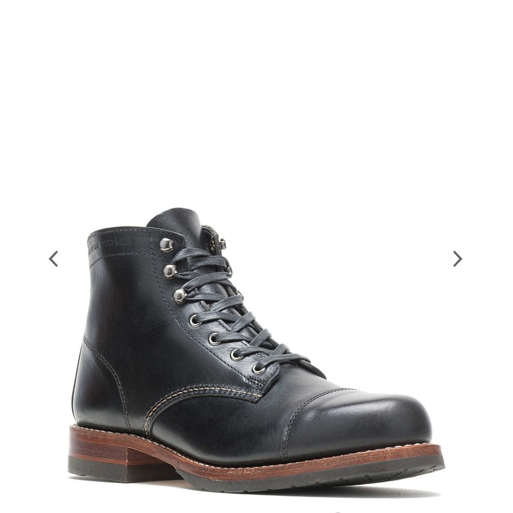 Wolverine 1000 Mile Cap-Toe Boot - Black Leather - Picture 3 of 13